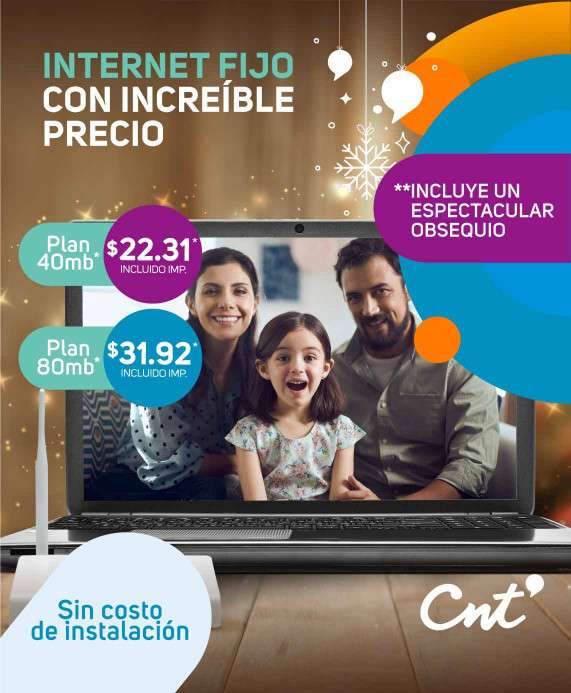 Planes Internet Promoción Navidad Internet Fijo 2020
